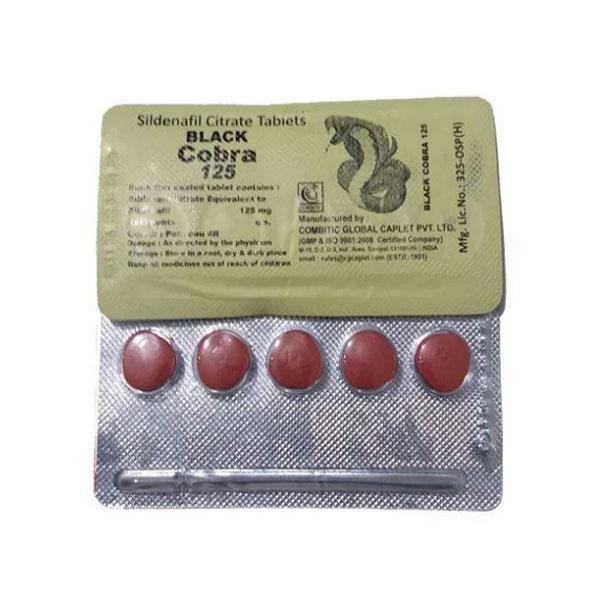 Black Cobra Table 125mg (Sildenafil)